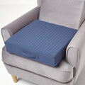 Cuscino Ortopedico Trapuntato in Schiuma Rigida 50 ¡Á 50 ¡Á 10 cm con Rivestimento Lavabile Blu