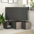 Mobile Porta TV Compatto Antracite e Beige 90 x 32 x 92