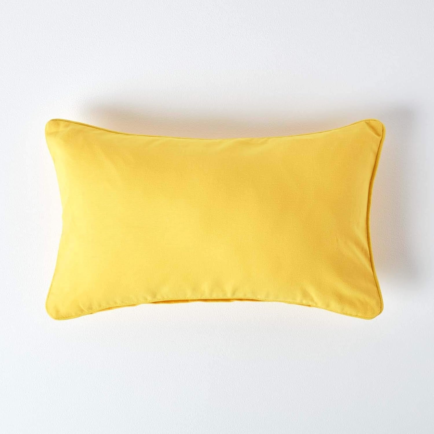 Copricuscino in Cotone con Chiusura a Cerniera Nascosta Colore Giallo 30 ¡Á 50